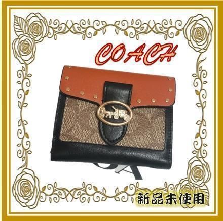 ☘️COACH カラーブロック×シグネチャージョージー スモール【匿名配送