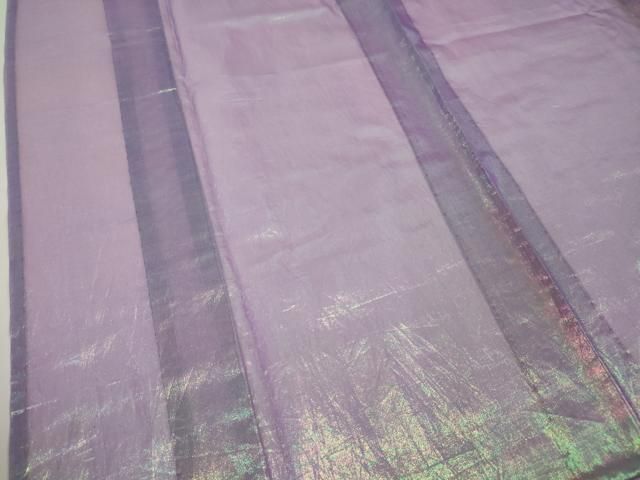 平和屋本店□極上 夏物 オーガンジー 透け感のある着物 小紋 暈し染め  