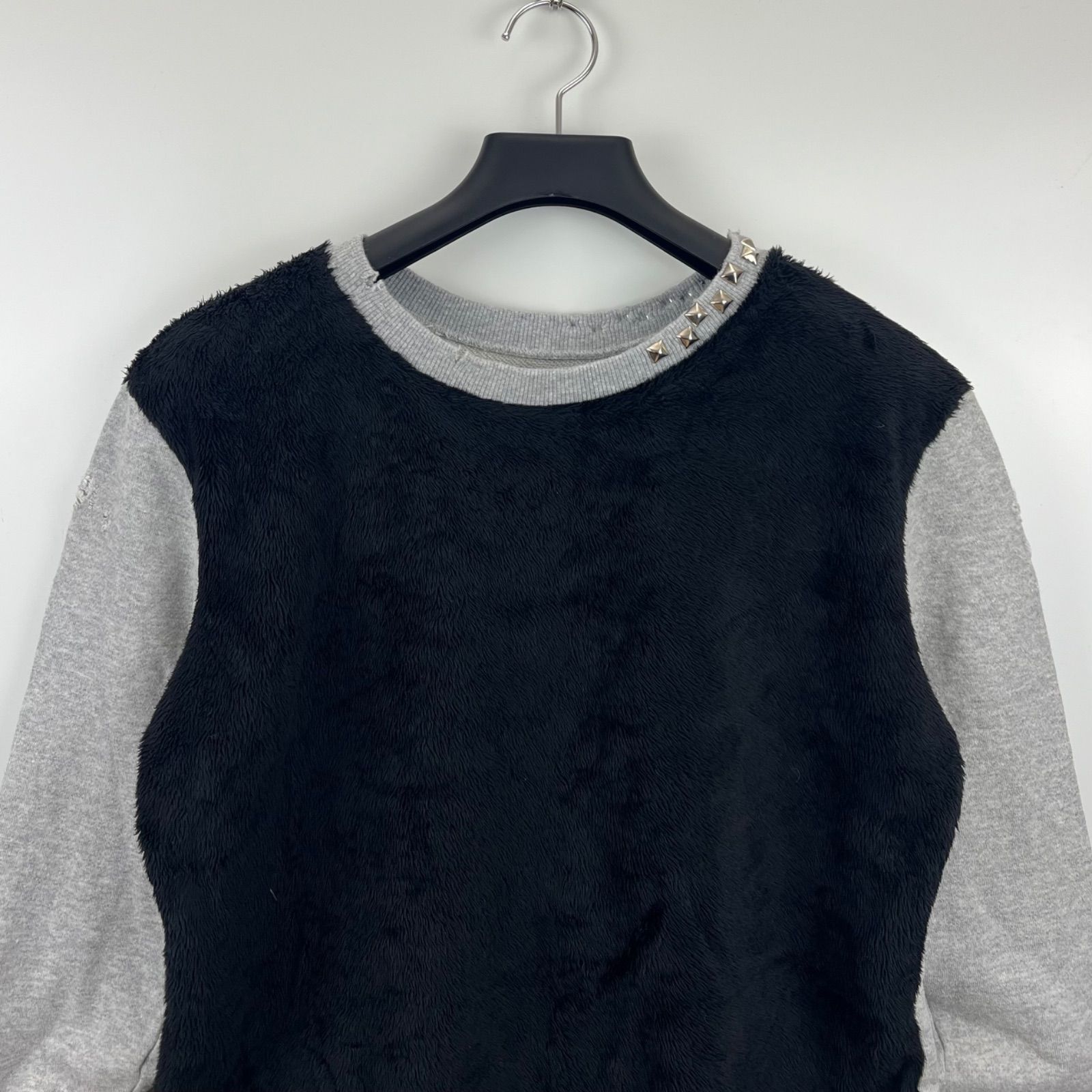 メンズ Z.VARGAS ザックバルガス ダメージ加工 スウェット XL