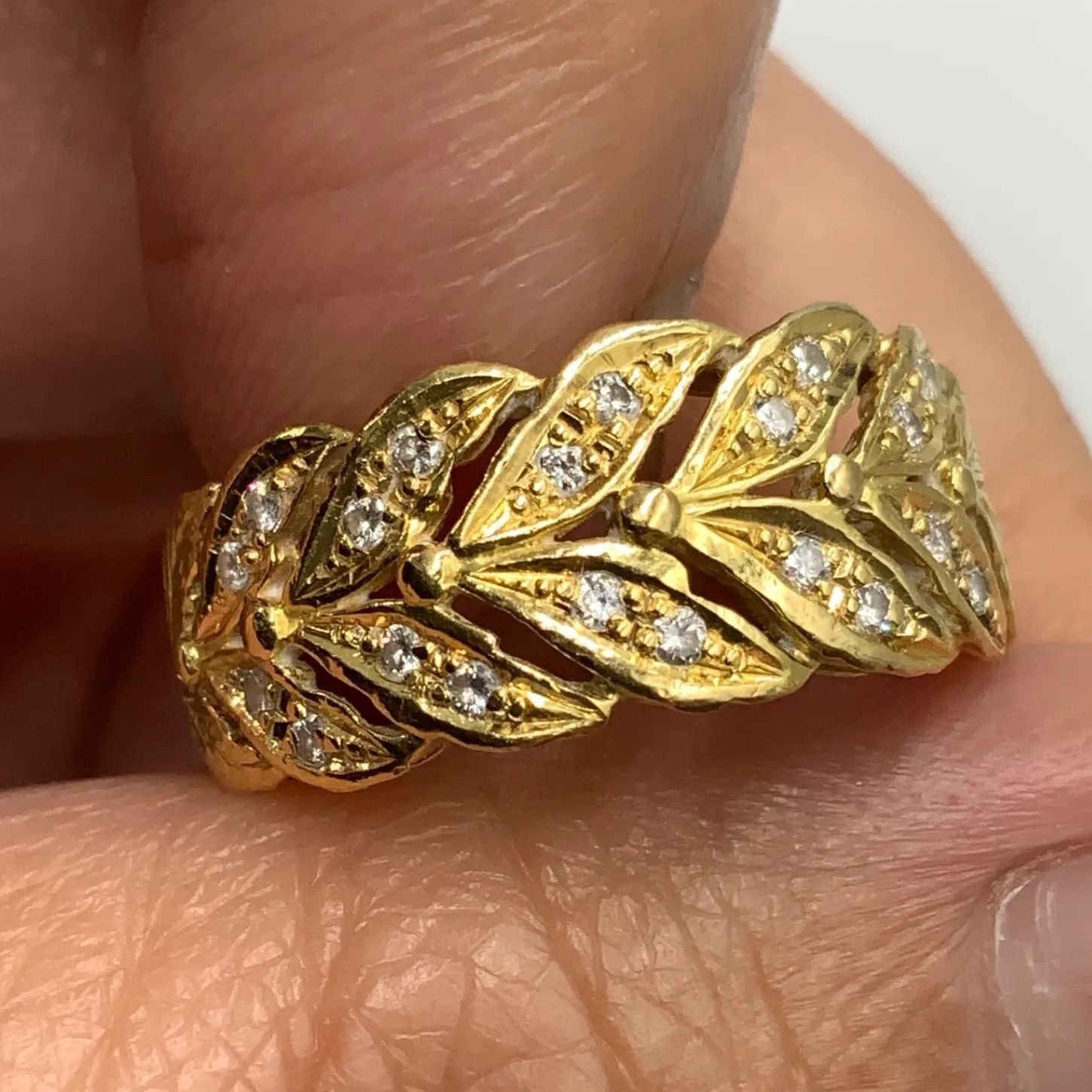 18金 k18 ダイヤモンド リング 5.2g