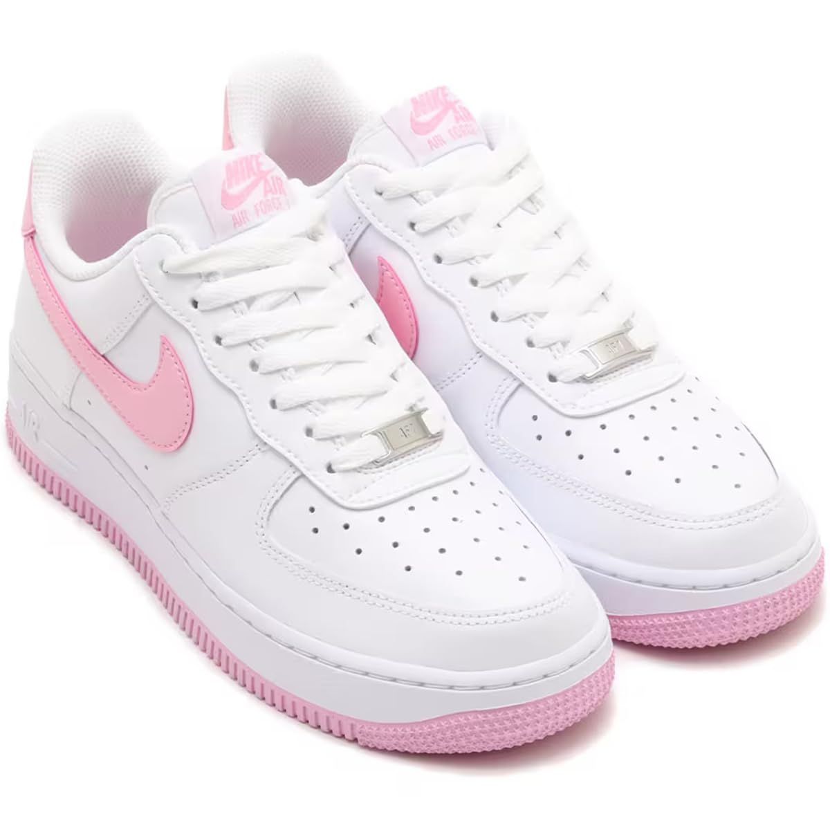 [ナイキ] エア フォース 1 '07 [AIR FORCE 1 '07] ホワイト/ホワイト/ピンクライズ FJ4146-101 日本国内正規品 27.0cm [ホワイト/ホワイト/ピンクライズ] [27.0 cm]