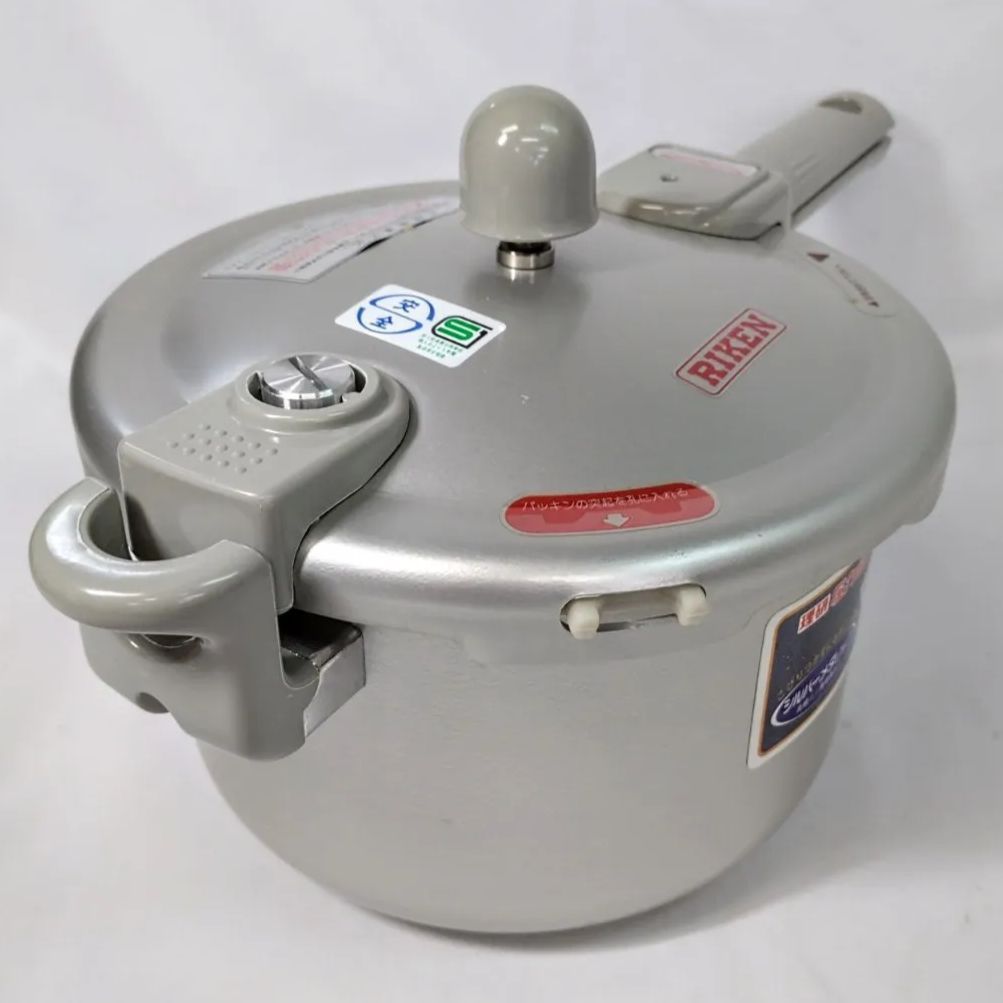 未使用品・保管品】理研 圧力鍋 片手鍋 こなべちゃん GFT-30F(3L 未使用品・保管品】理研 圧力鍋 片手鍋 こなべちゃん GFT-30F(3L