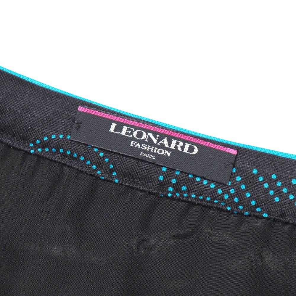 □美品□LEONARD レオナール ロングスカート サイズ76 ドット