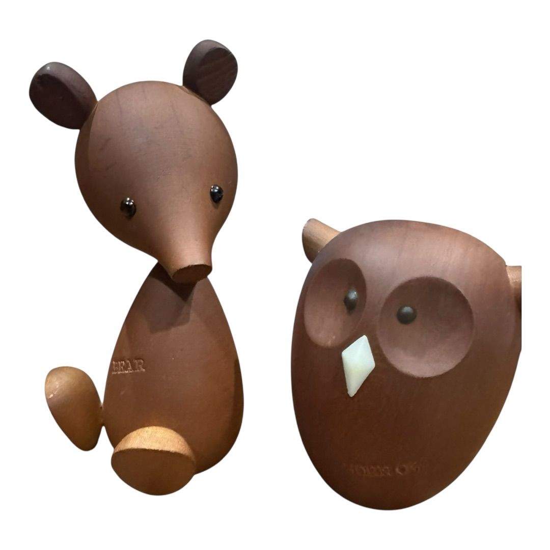 ロイヤルペット 千趣会 15体 北欧風 木彫り動物 置物 インテリア