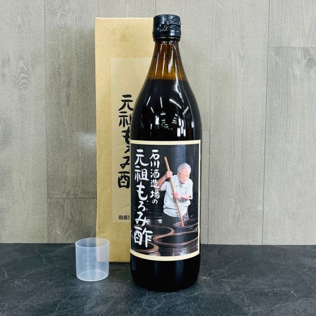 新品未開封】石川酒造場の元祖もろみ酢 泡盛黒麹発酵 900ml ☆3本