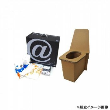 防災用品 アットトイレ 本体 ビニール袋 凝固剤 トイレットペーパー 軍手 AT-6000 AT-6000
