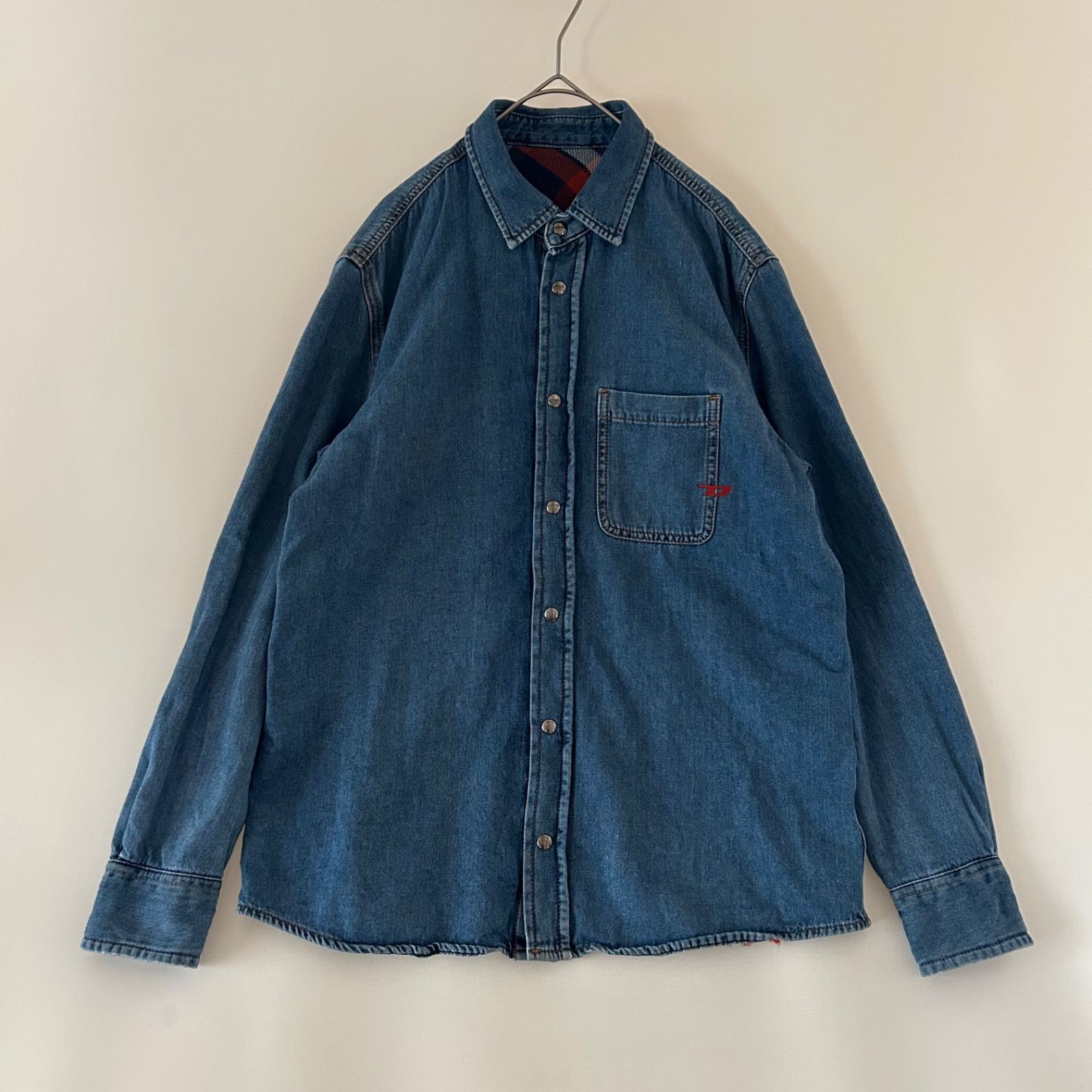DIESEL ディーゼル リバーシブル Dロゴ デニム ジャケット インディゴ 