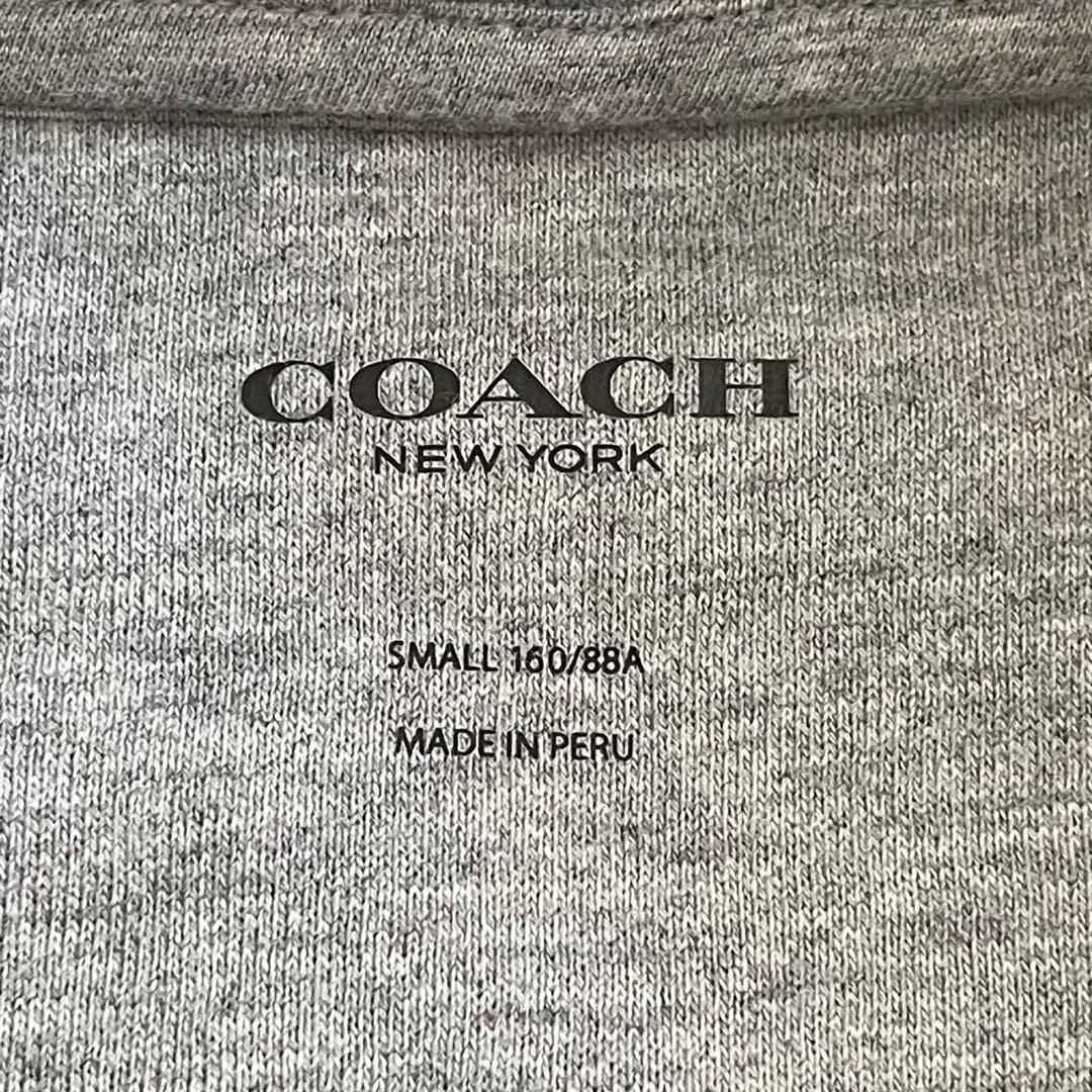 COACH コーチ 長袖トレーナー グレー 89639 厚手 ロゴ入り フード COACH コーチ 長袖トレーナー グレー 89639 厚手 ロゴ入り