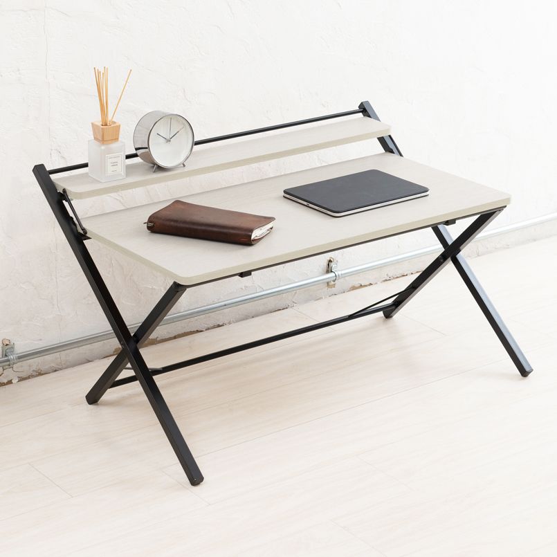 棚付折りたたみワークデスク ロータイプ