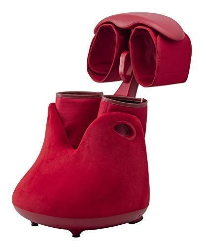 フットマッサージャー エアモ 医療機器 足首 疲労回復 スライヴ THRIVE MD-8765 レッド