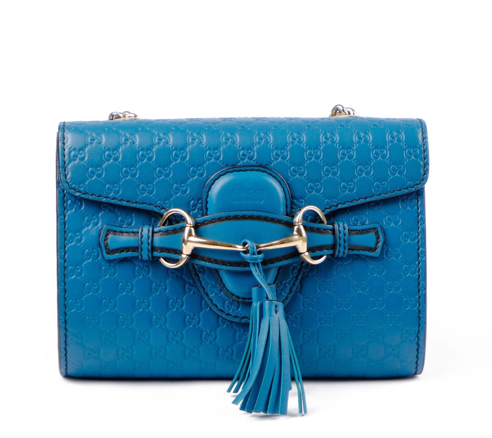 美品　GUCCI　グッチ　シマ　エミリー　チェーンショルダーバッグ　ホースビット GUCCI グッチ 〔ホースビット 〕エミリー 449636 チェーン