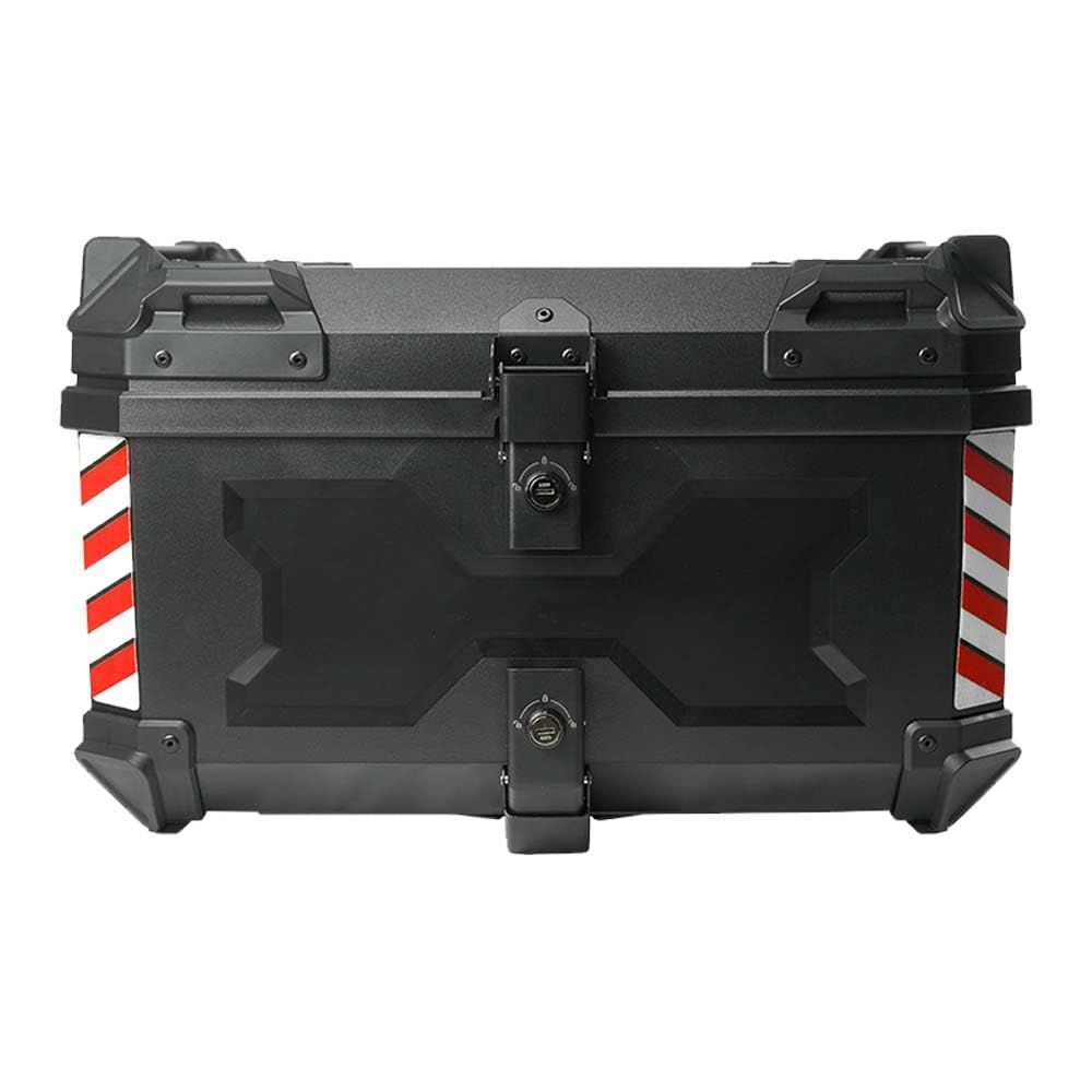 バイク リアボックス 大容量 トップケース 軽量 ABS TOPFILM 取り付け簡単 オールブラック 58L