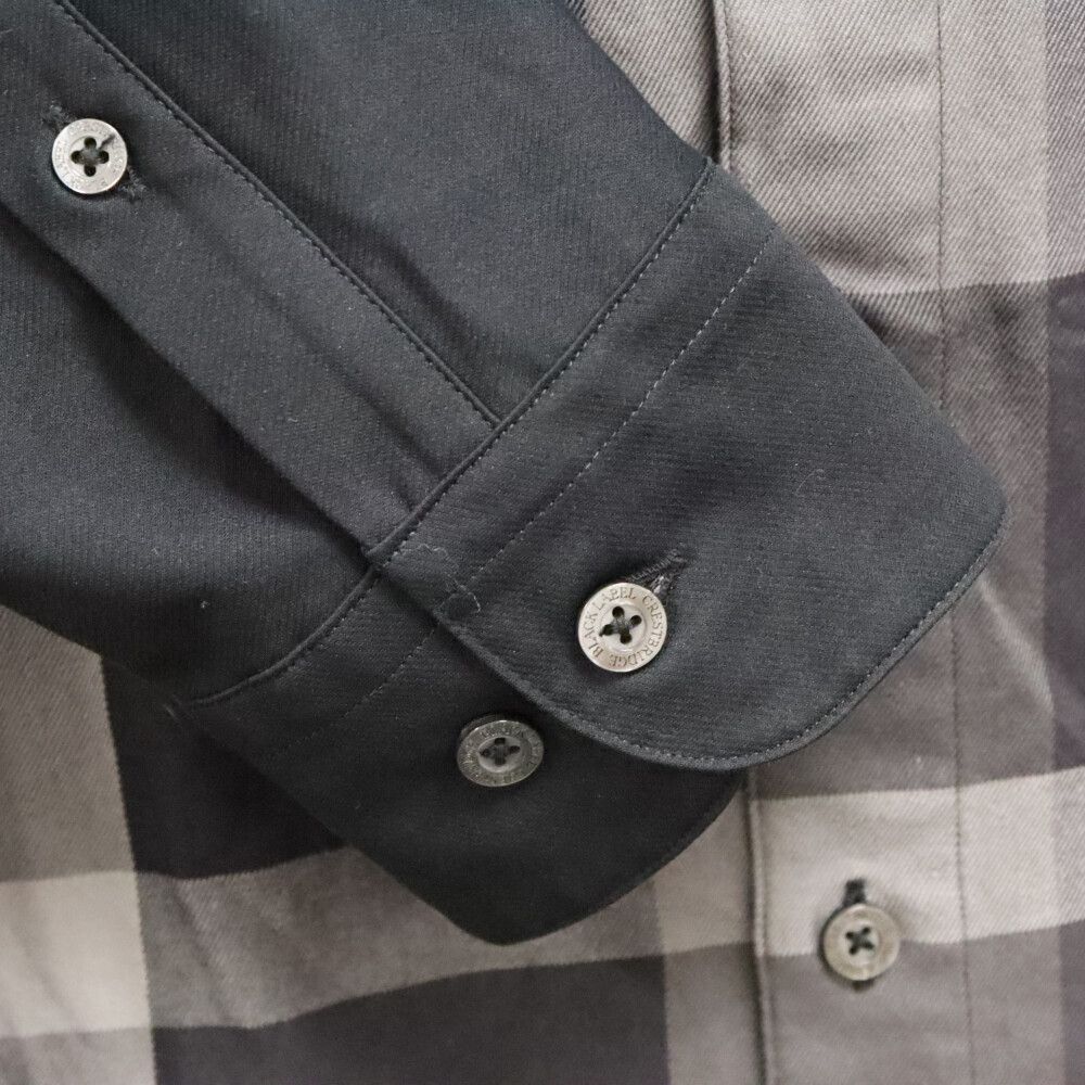 BLACK LABEL CRESTBRIDGE チェック柄シャツ L バーバリー BLACK LABEL CRESTBRIDGE チェックシャツ 長袖シャツ - メルカリ