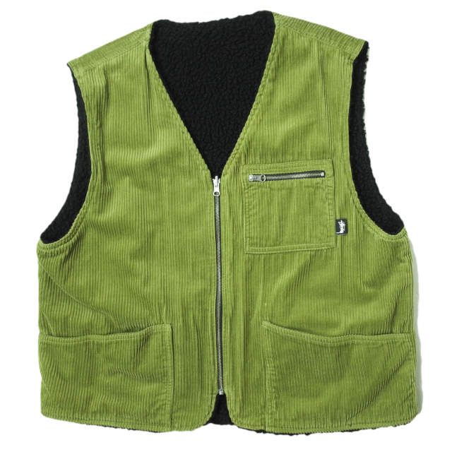 STUSSY ステューシー 20AW Wide Wale Reversible Vest コーデュロイ