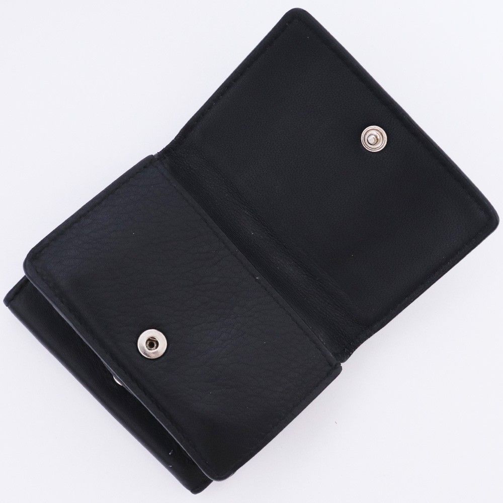 美品✨BALENCIAGAバレンシアガ財布三つ折り505055黒ブラックロゴ 美品 BALENCIAGAバレンシアガ財布三つ折り505055黒ブラックロゴ