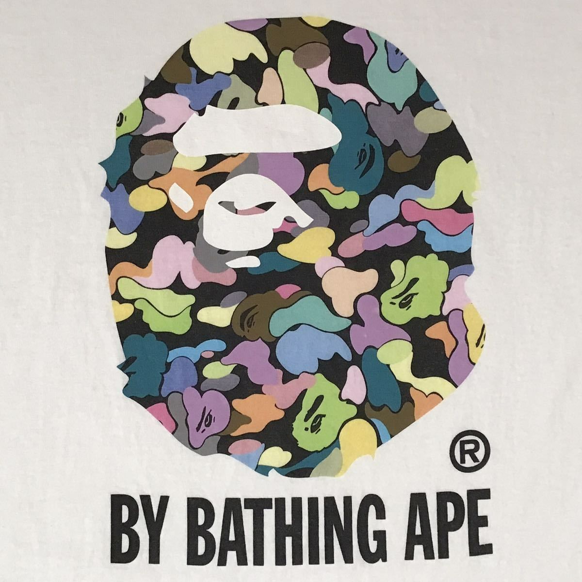☆初期☆ Multi camo APE HEAD Tシャツ Lサイズ a bathing ape BAPE 