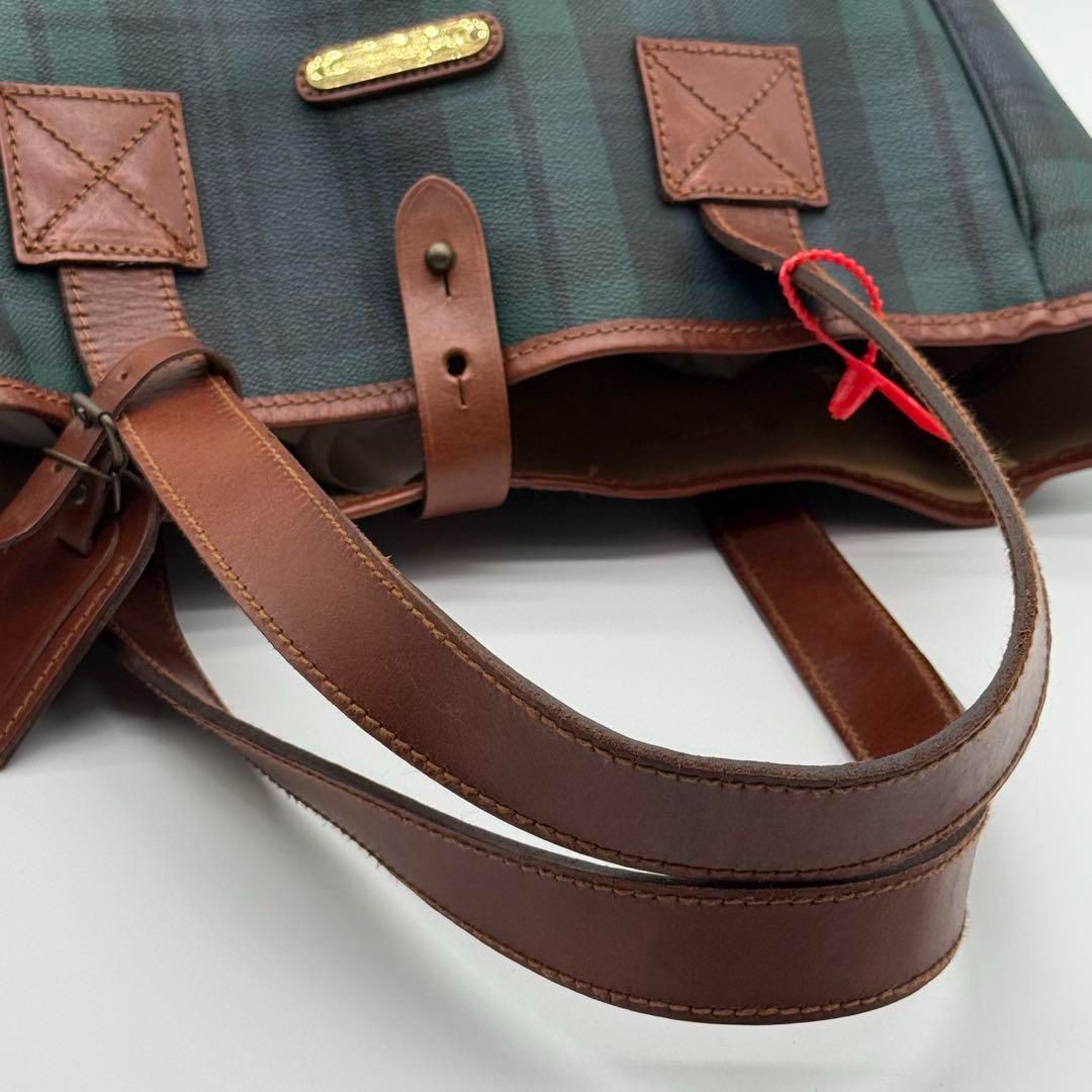 【最短翌日配送】 Ralph Lauren タータンチェック トートバッグ ヴィンテージ おしゃれになりたい