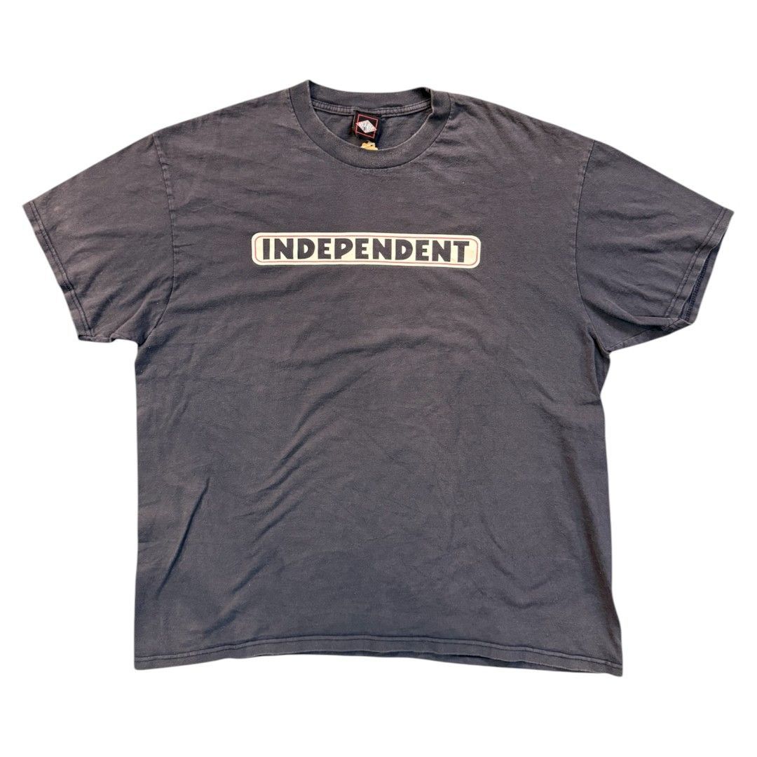 INDEPENDENT】インディペンデント ロゴプリントTシャツ（ネイビー 