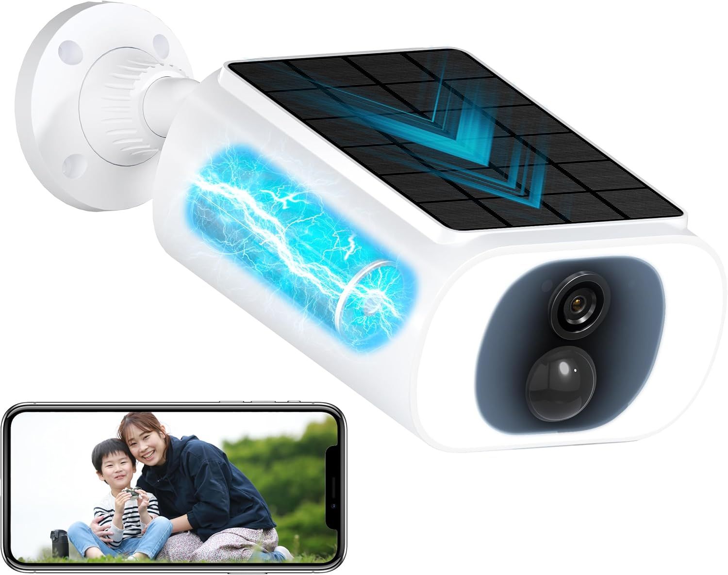 【500万画素・ソーラー充電】ANRAN 防犯カメラ 屋外 ワイヤレス 360° Amazon.co.jp: 【2025超化版500万画素・ソーラーパネル付き