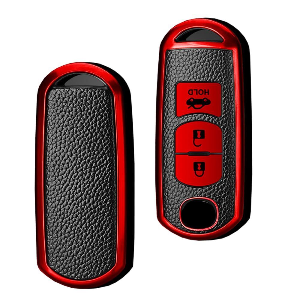新品 [SANRILY] スマート キー ケース キーカバー キー保護 キーホルダー Atenza CX-4 CX-5 Axela CX-5 CX-7 DJデミオ MPV XD-T NDロードスター 専用 高級 スタイリッシュ 汚れ 滑り 傷 防止 オシャレ