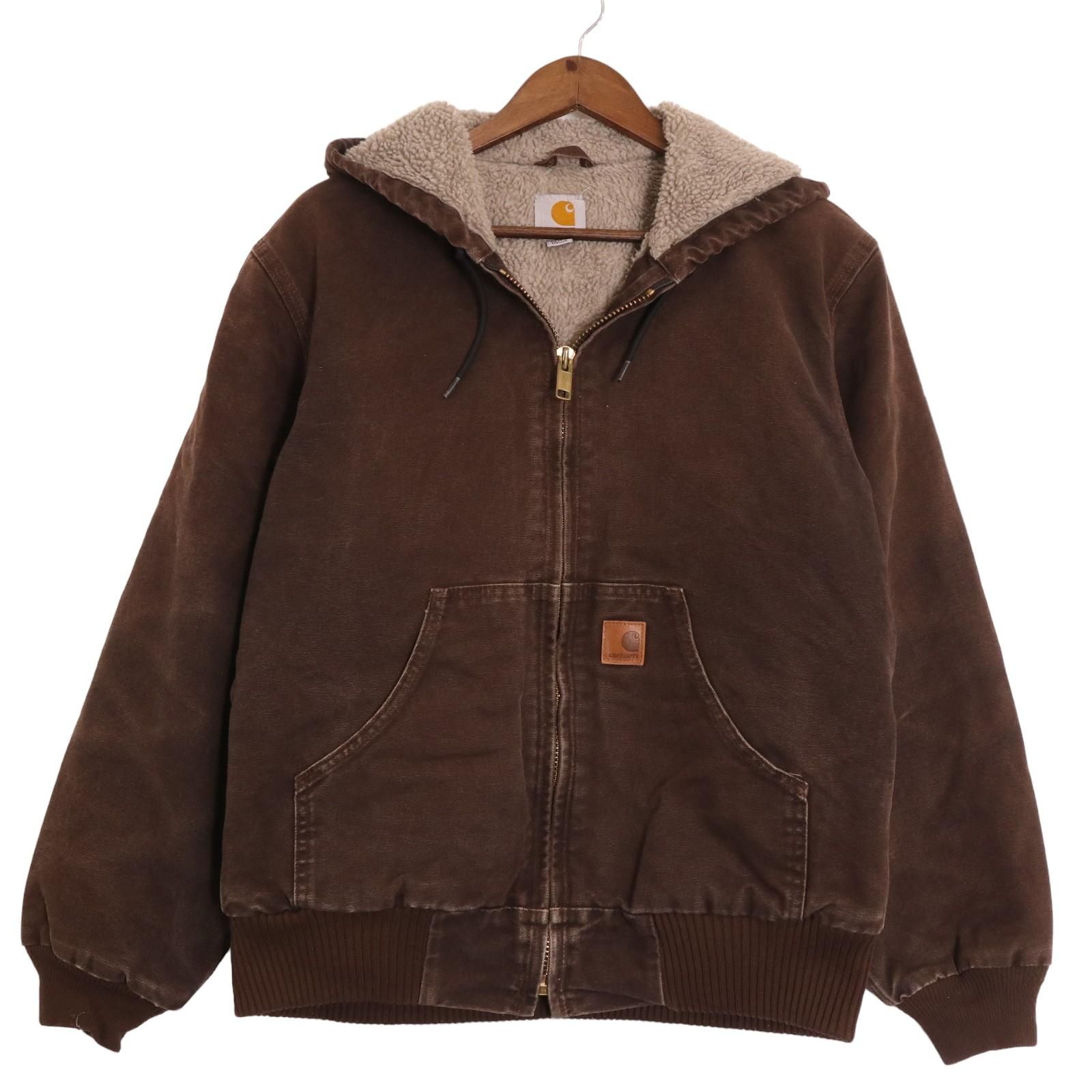 00年代 Carhartt カーハート アクティブジャケット ワーク ブラウン (メンズ S) 中古 古着 A0659