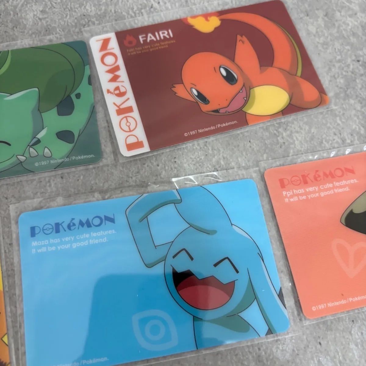 韓国限定 ポケモン クレジットカード ICカード ステッカー 7種 お好き