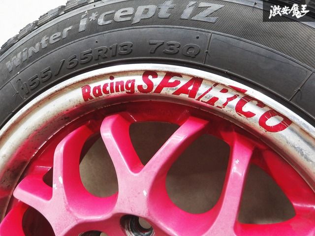 レーシングスパルコ 155/65R13 アルミホイール 13インチ4本セット
