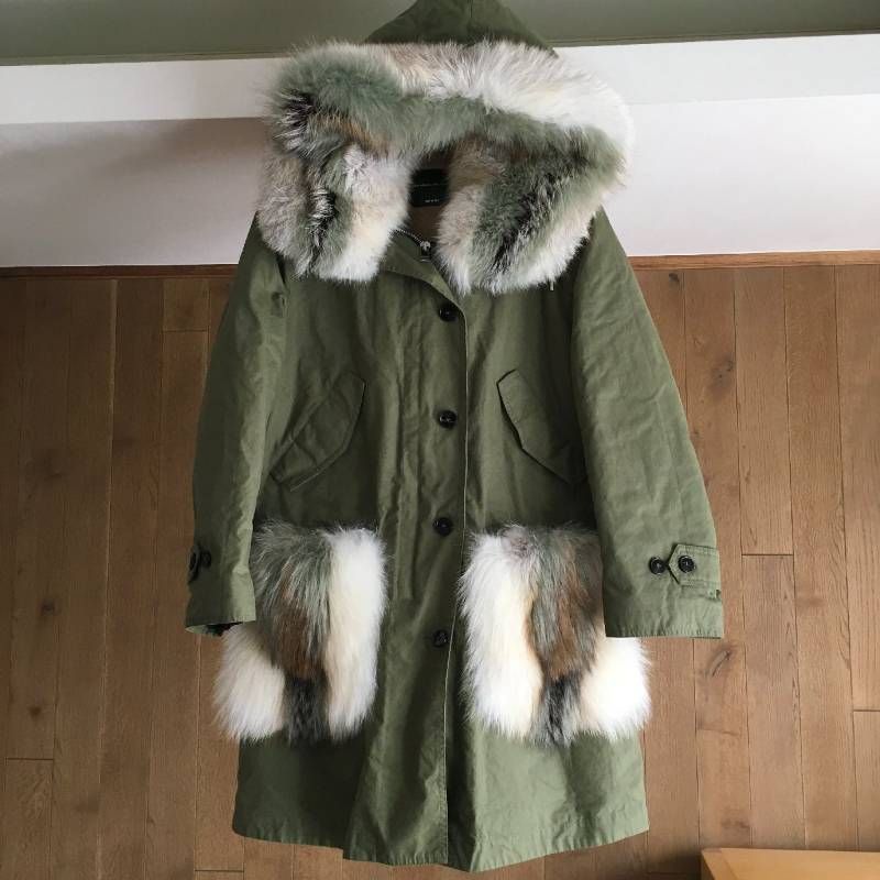 ERMANNO SCERVINO エルマノシェルビーノ エルマンノ シェルヴィーノ ファー モッズコート４２