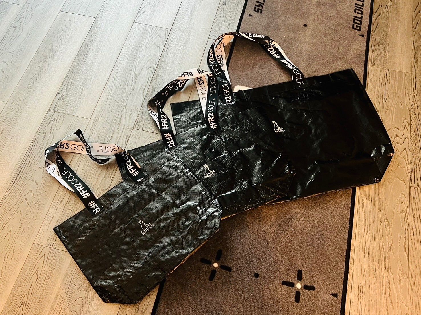 新品】沖縄 FR2 GOLF ゴルフ ショッピングトートバッグ Sサイズ 黒色