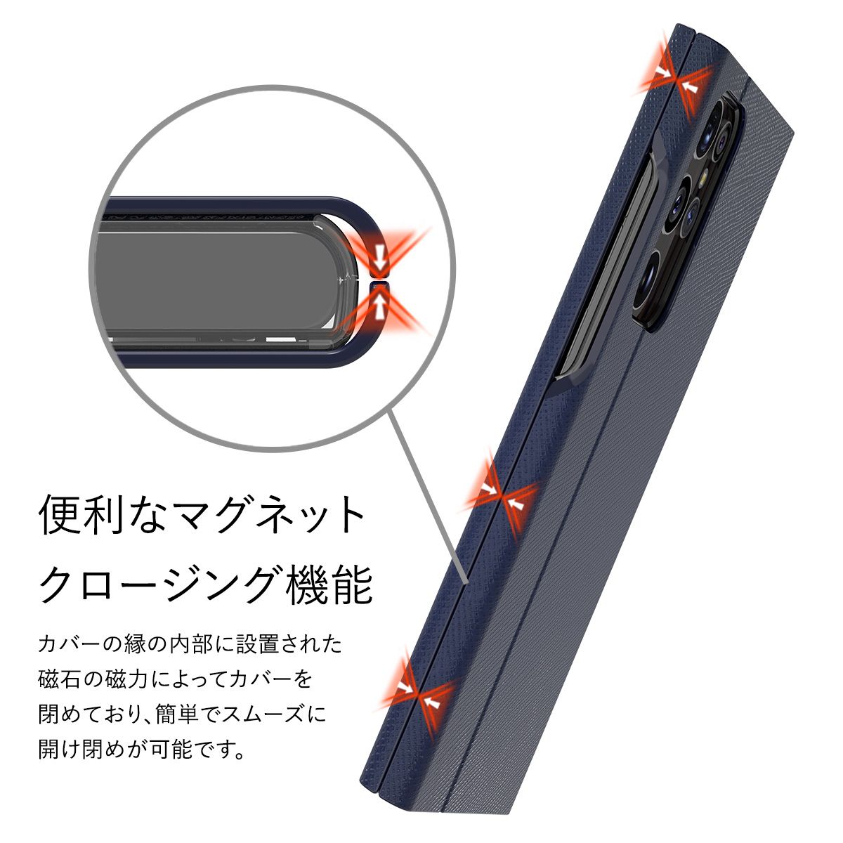 Galaxy S22 Ultra 5G ケース 手帳型 スタンド / カード収納 付 マグネット 式 レザー 手帳型ケース Samsung ギャラクシーS22ウルトラ araree Bonnet Stand