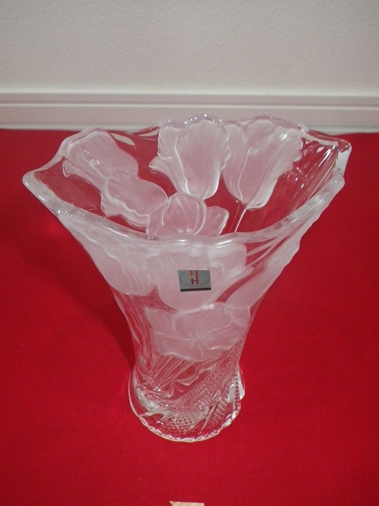 フラワーベース （花瓶） HOYA ヴィンテージ HOYA クリスタル ポスト