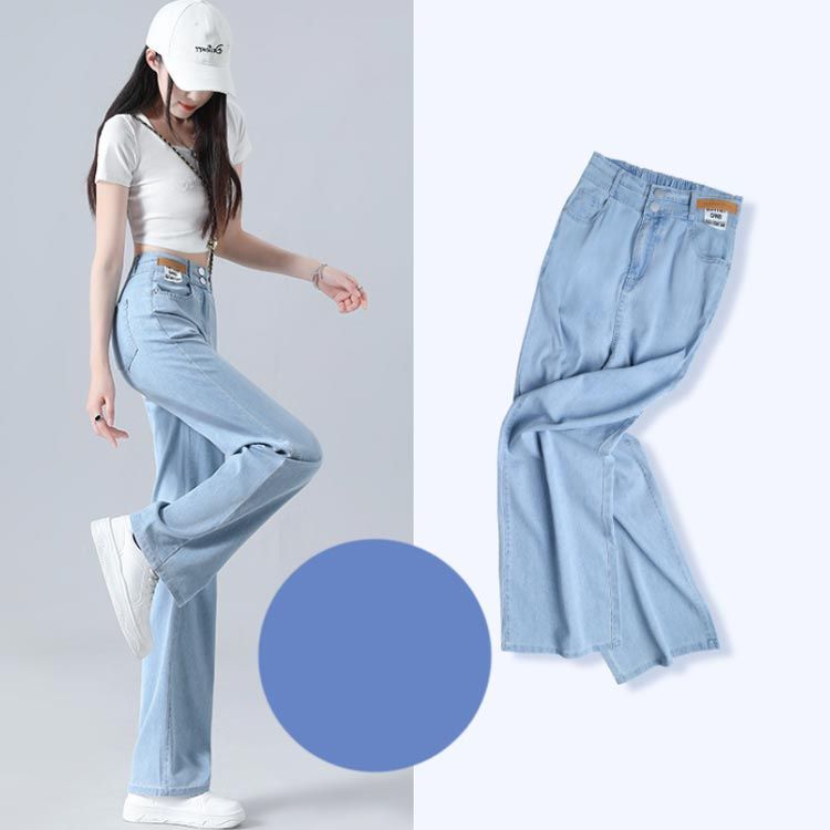 ワイド ストレートデニム S〜XL ユニクロ公式 | ワイドストレートジーンズ