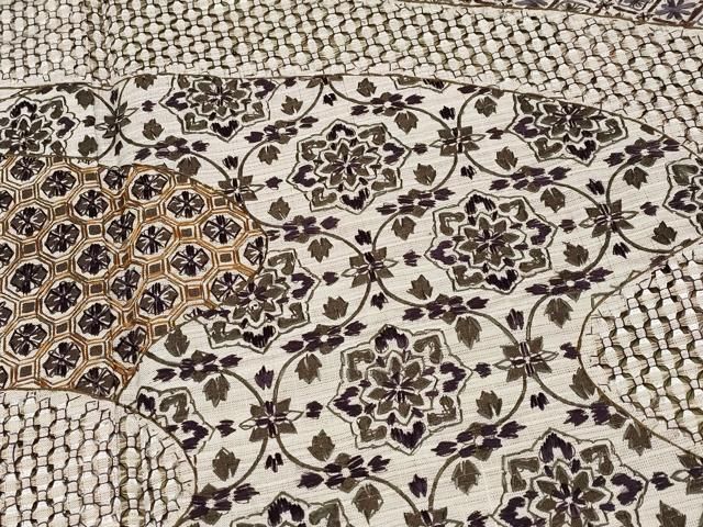 平和屋本店□極上 アタカスシルク 中国三大刺繍 スワトウ刺繍 訪問着