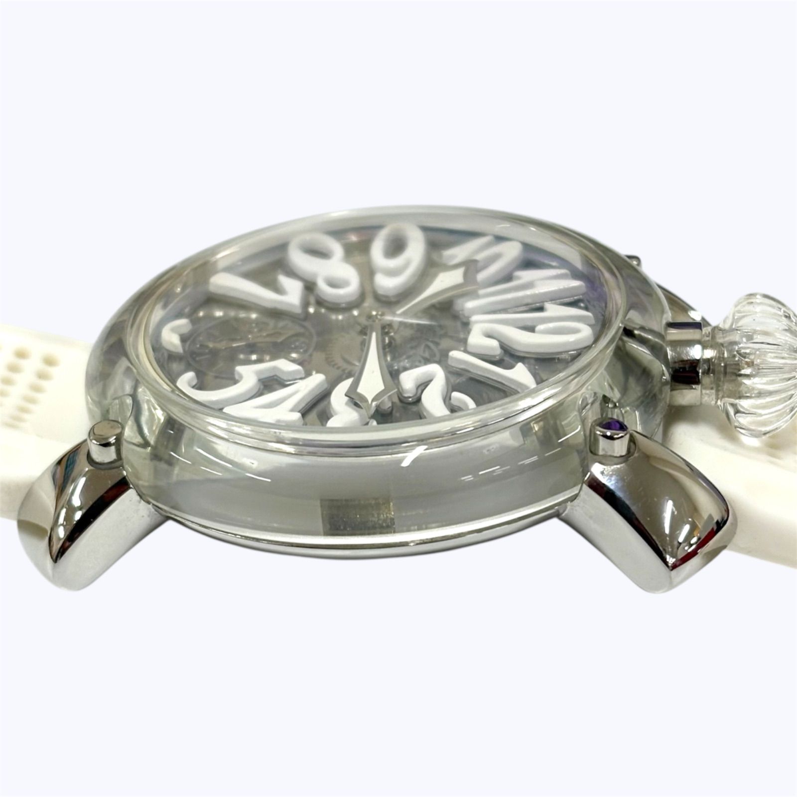 中古 GaGa MILANO ガガミラノ 6090.01 マヌアーレ48mm クリスタル 