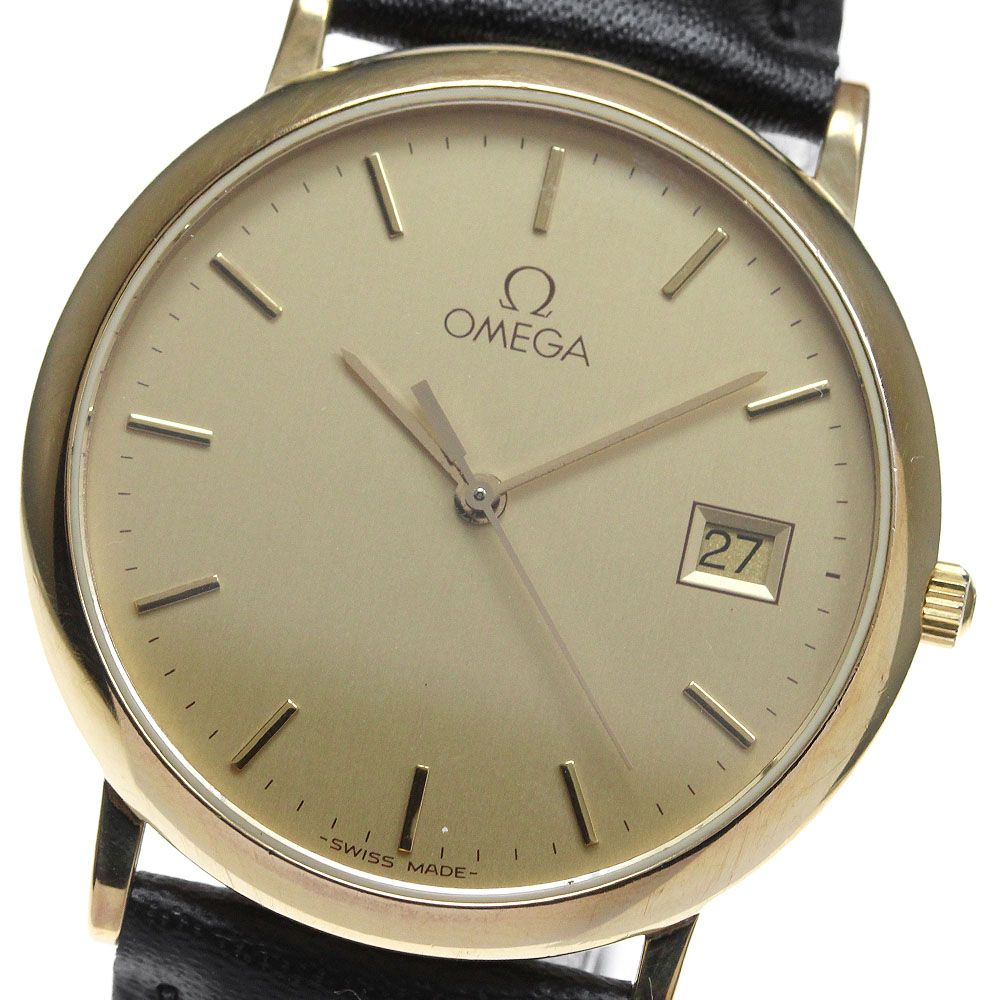 オメガ OMEGA デビル YGベゼル デイト クォーツ メンズ_867142 - メルカリ