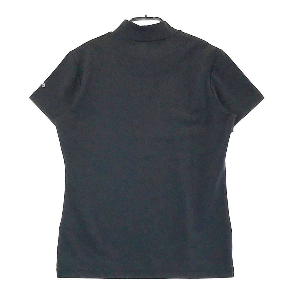 サイズ：M CALLAWAY キャロウェイ ハイネック 半袖Tシャツ ブラック系