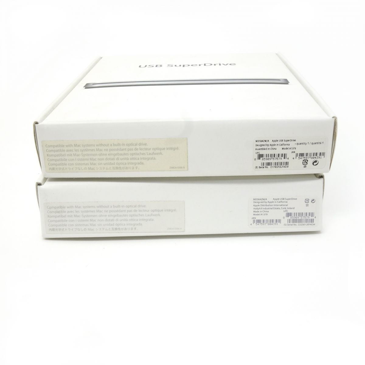 Apple USB SuperDrive MD564ZM/A 3点セット ※中古