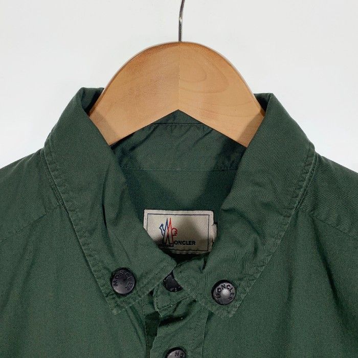 MONCLER モンクレール BUTTON DOWN SHIRT ボタンダウンシャツ プルオーバー オリーブ 並行品 Size L MONCLER モンクレール BUTTON DOWN SHIRT ボタンダウンシャツ プル