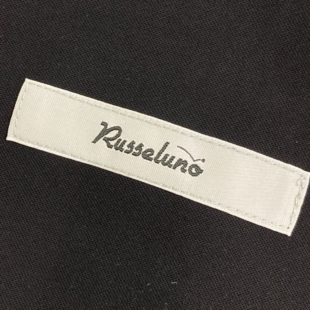 サイズ：4 RUSSELUNO ラッセルノ  ストレッチパンツ ルチャ ペイズリー 総柄 ブラック系 [240101480423] ゴルフウェア メンズ ストスト サイズ：4 RUSSELUNO ラッセルノ ストレッチパンツ ルチャ