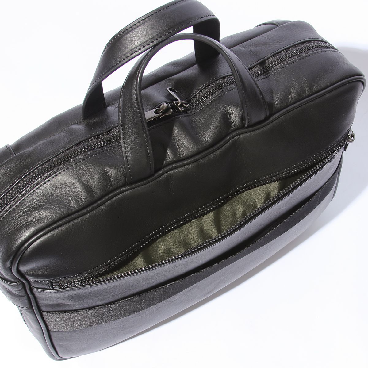 大幅値下げしました　FIVE WOODS 黒レザー ビジネスバッグ ファイブウッズ ビジネスバッグ メンズ ブランド 50代 40代 レザー 本