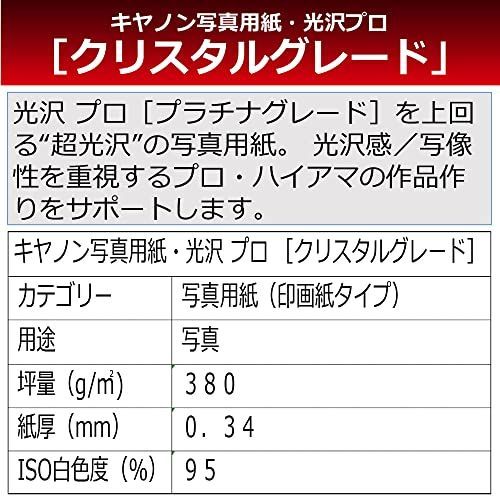 Canon キヤノン写真用紙・光沢プロ クリスタルグレード A3ノビ 20枚 CR