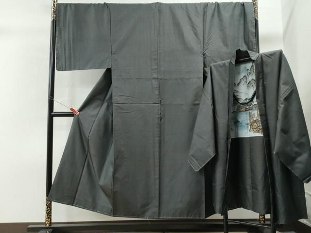 平和屋着物○男性 本場大島紬 アンサンブル 100亀甲 総詰め キング