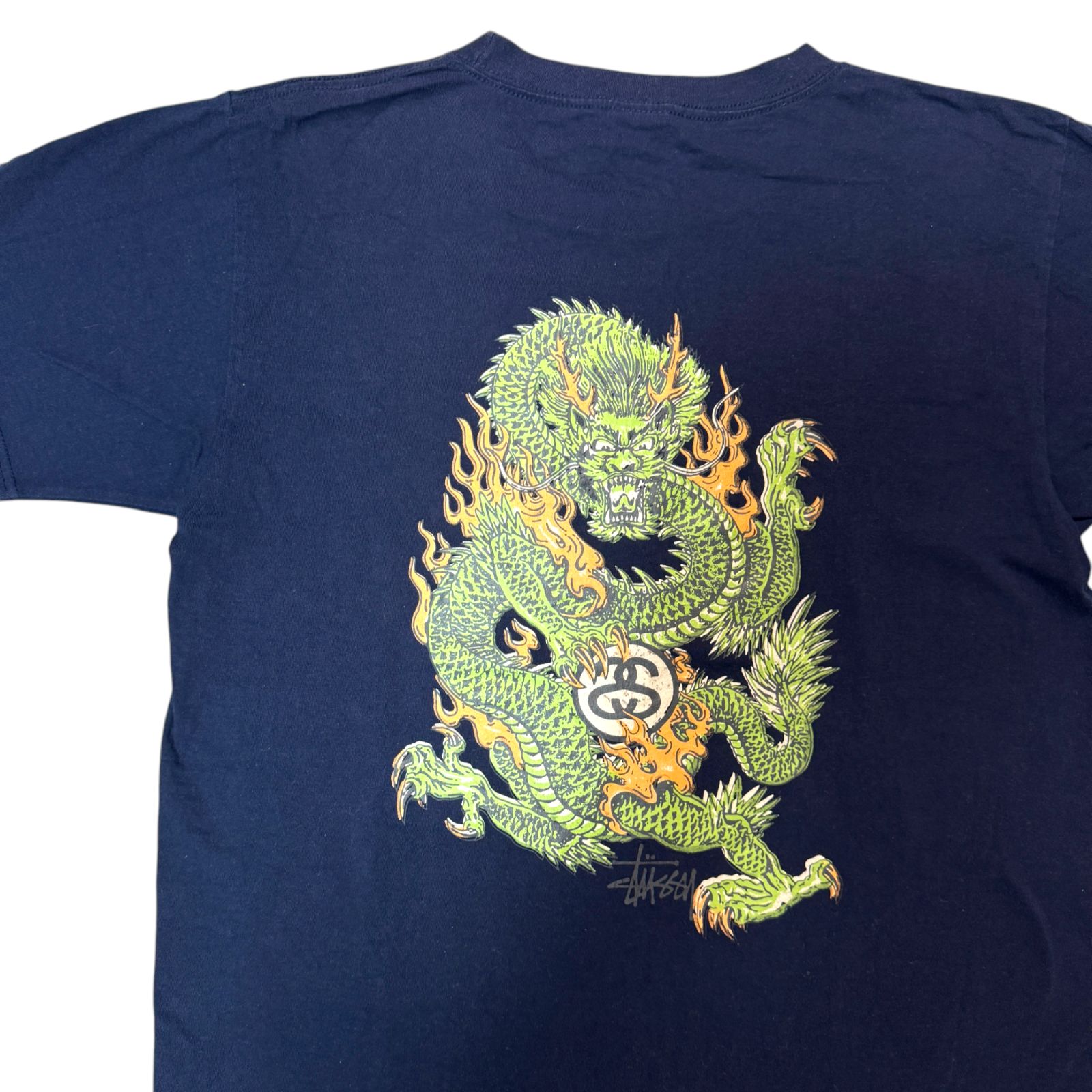 90s STUSSY Tシャツ ドラゴン 龍 Mサイズ 神龍 SSロゴ MADE IN USA OLD 