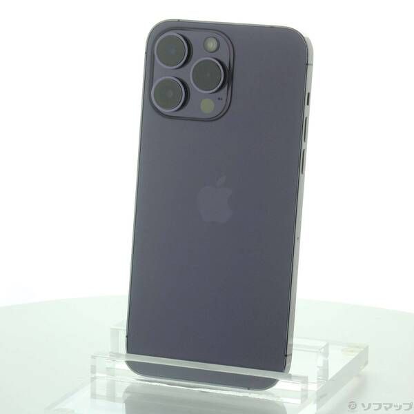 超激得，定番人気 〔中古品〕 iPhone14 Pro Max 256GB ディープパープル MQ9E3J／A SIMフリー スマートフォン本体