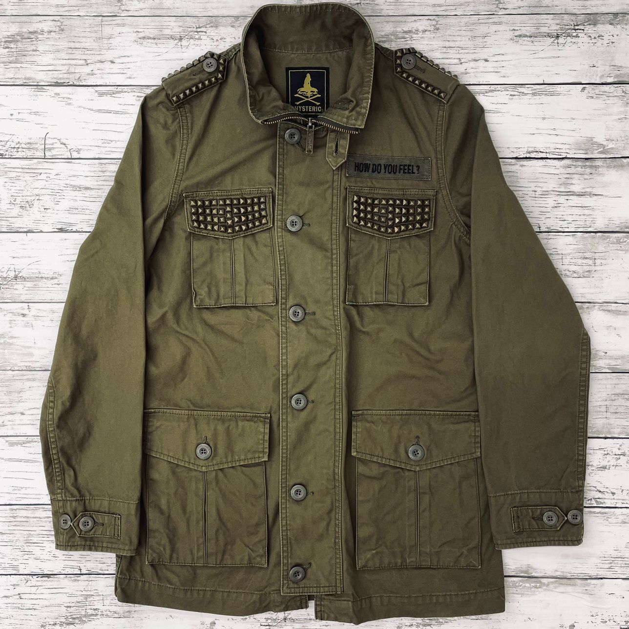 90’s Vintage アーカイブ Schott ミリタリージャケット y2k 2013AW】HYSTERIC GLAMOUR ヒステリックグラマー スタッズ