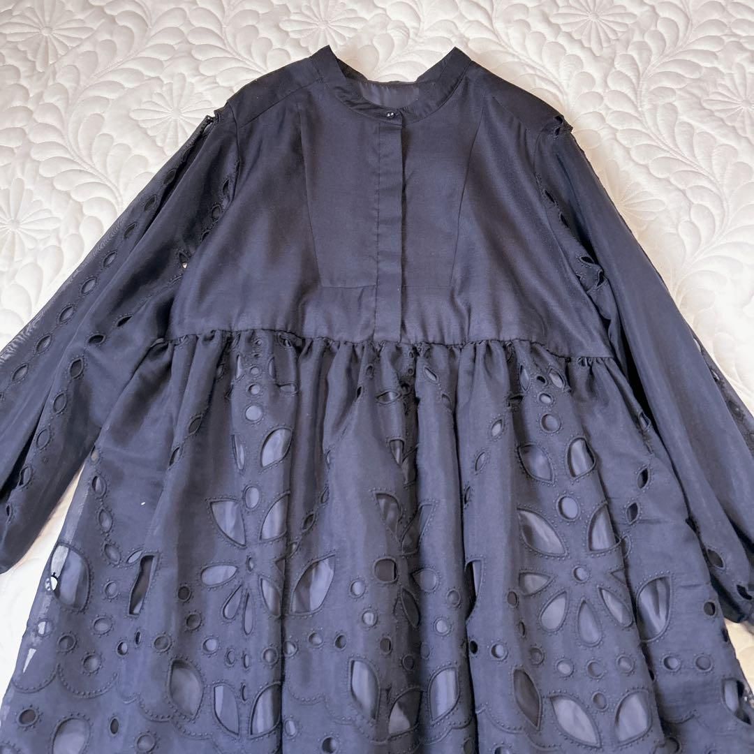 正規品 マチャット machatt カットワークレースドレス（ブラック