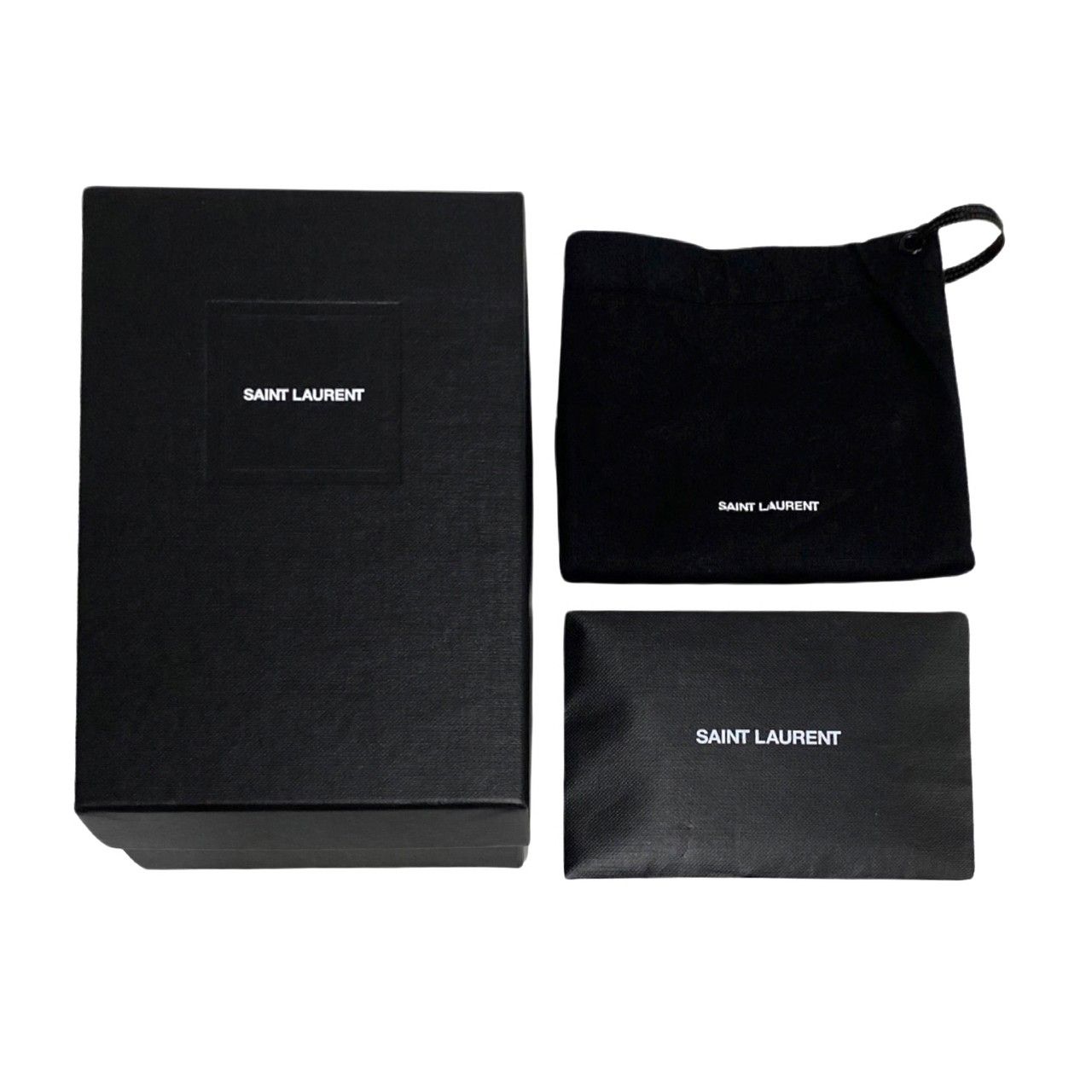 極美品 箱 袋付 SAINT LAURENT PARIS サンローランパリ YSL ロゴ