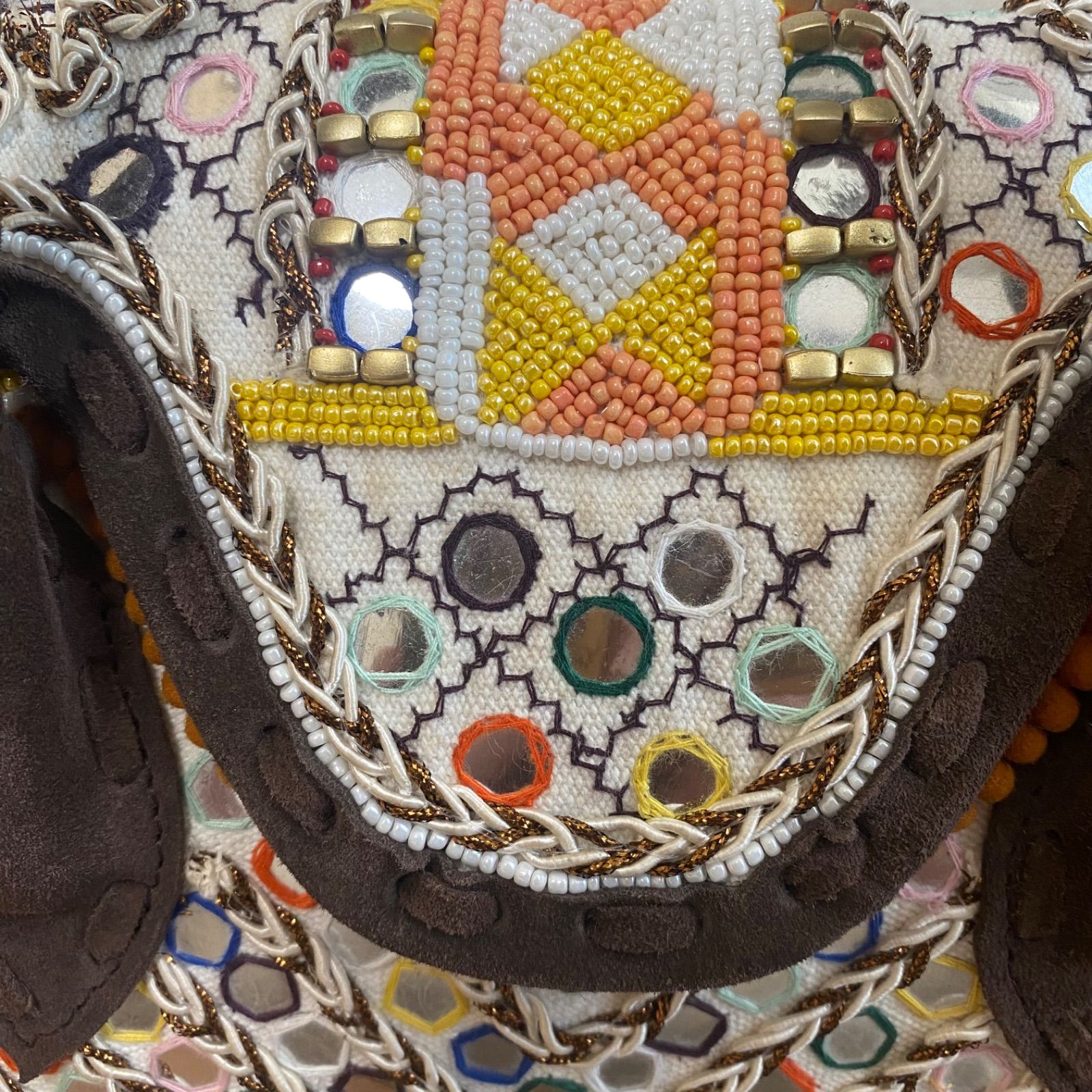 Carving Tribes カービングトライブス レア 刺繍ハンドバッグ - メルカリ