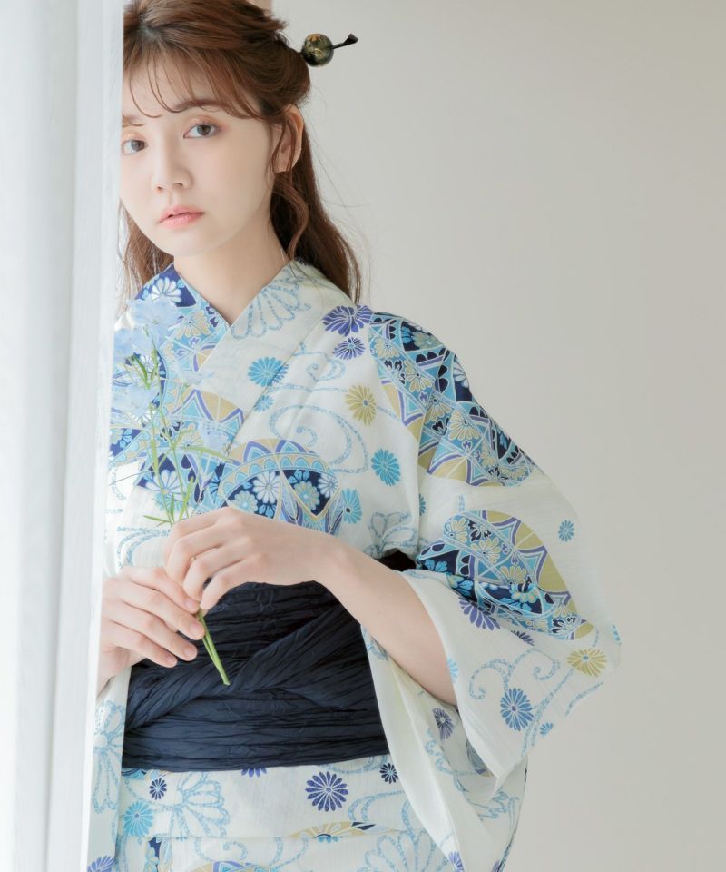 Dita 浴衣 涼風の手毬菊 新品未使用 下駄 2025 浴衣5点セット(ゆかた・帯・下駄・着付けマニュアル