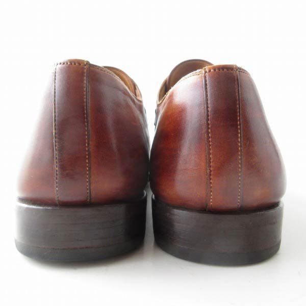高級品 MAGNANNI モンクストラップ 茶系 28cm マグナーニ ブラウン